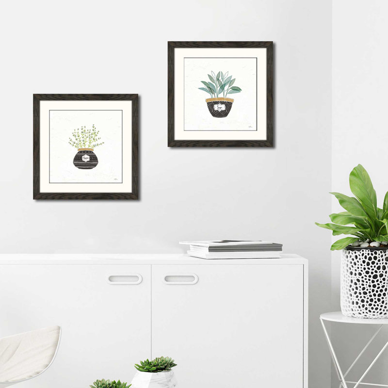 Janelle Penner «Fine Herbs VI», impression sous verre