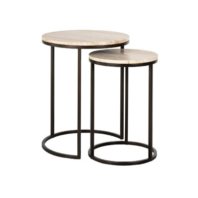 Avalon Stone Top Nesting Tables