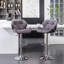Tabouret de bar en velours à hauteur réglable et pivotant, ensemble de 2-953876224