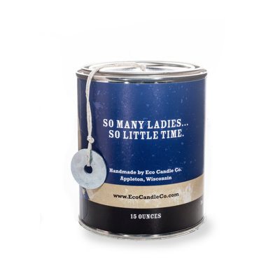 Ladies Man Scented Jar Candle with Metal Holder