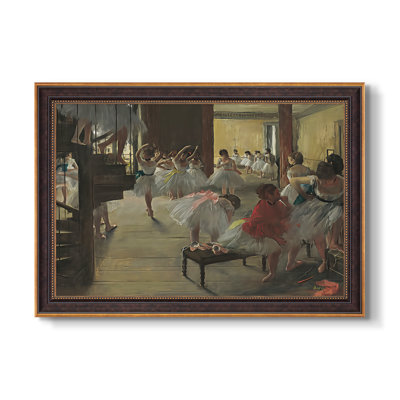 Le cours de danse, c. 1873-Edgar Degas-Toile encadrée sur mesure