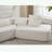 Modern 4-Seater Sectional Couch with four pillows-1415024654