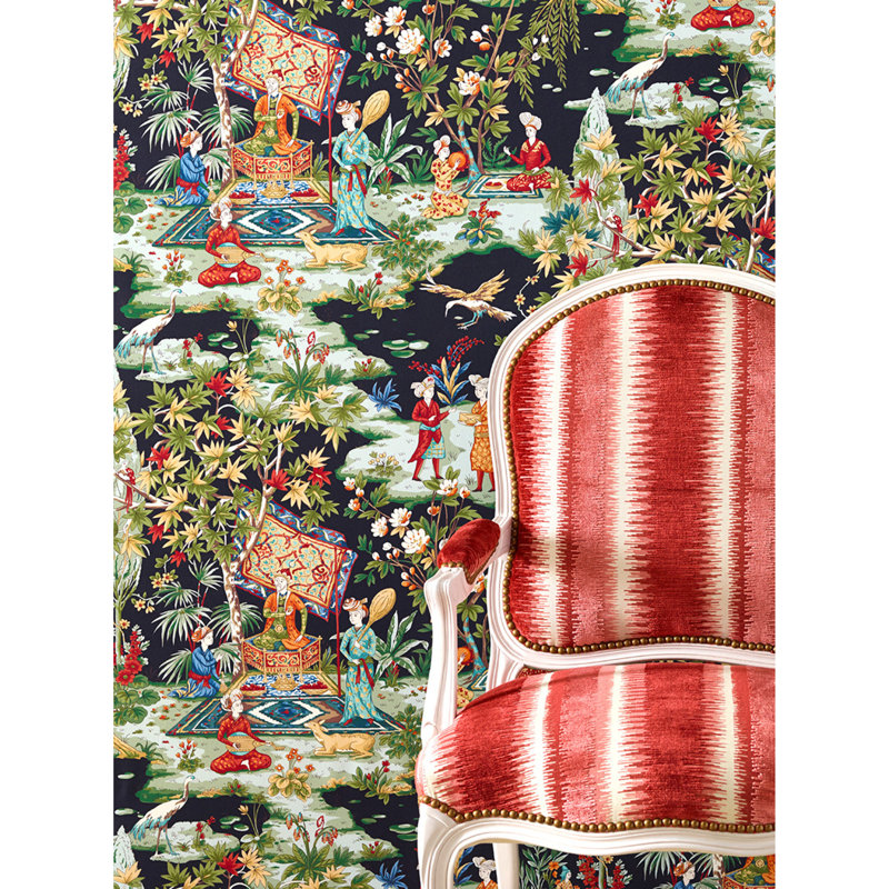 Baret Lodi Garden 100% Cotton Fabric, Onyx