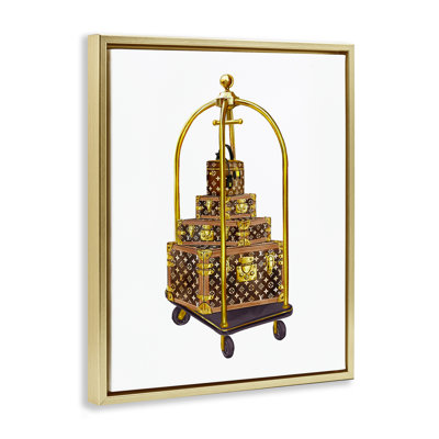 Glam Hotel Luggage Floating Frame, design by Ziwei Li