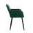 Kristina 17'' H Velvet Upholstered Metal Armchair-1805382024