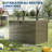120 Gallon Outdoor Deck Storage Box – Weatherproof Lockable Resin Bin with Lid & Side Handles – Rattan Style Patio Furniture, Garden Tools, Pool Accessories, Brown-132906530