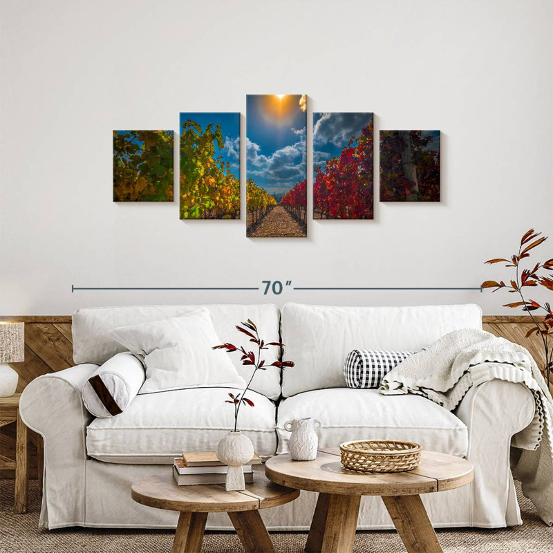 Vineyard, 24" H x 55" W
