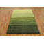 Tapis vert serein dégradé de style Gabbeh 6 x 8