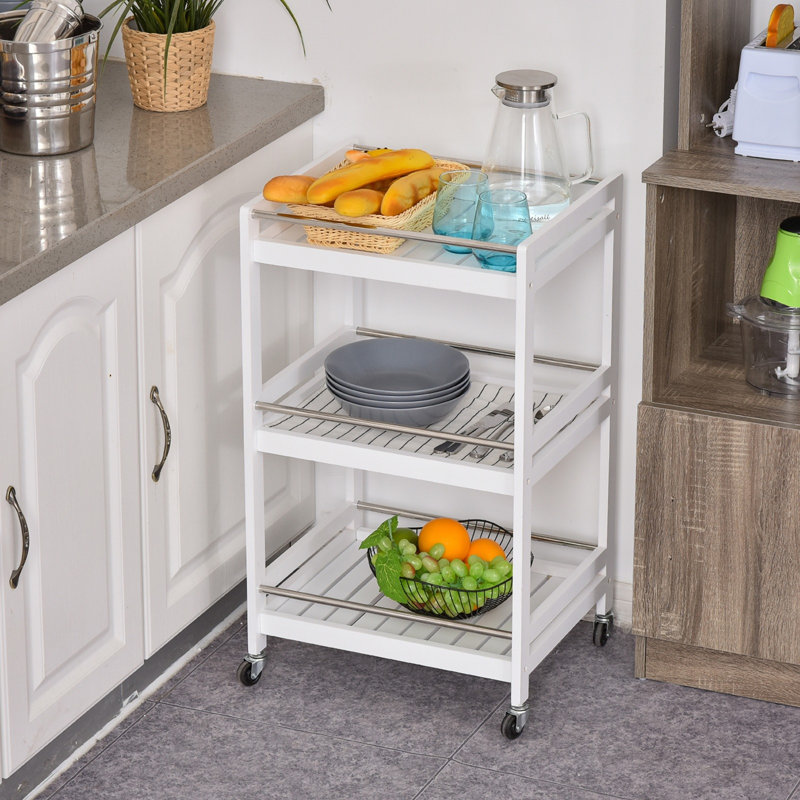 Wood Bar Cart