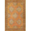Tapis jaune lavable avec base tissée traditionnelle-1532614818