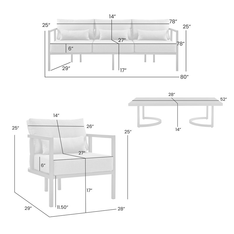 Kemariyah Multiple Chairs Seating Group with Cushion