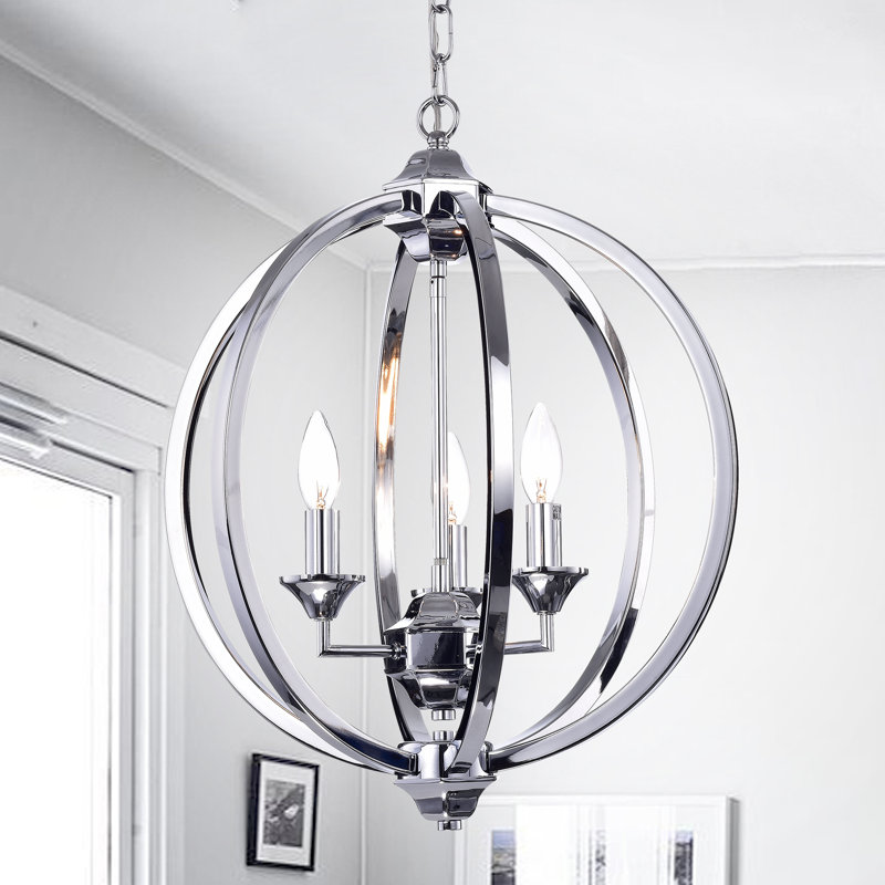 Minneota 3 - Light Dimmable Globe Chandelier