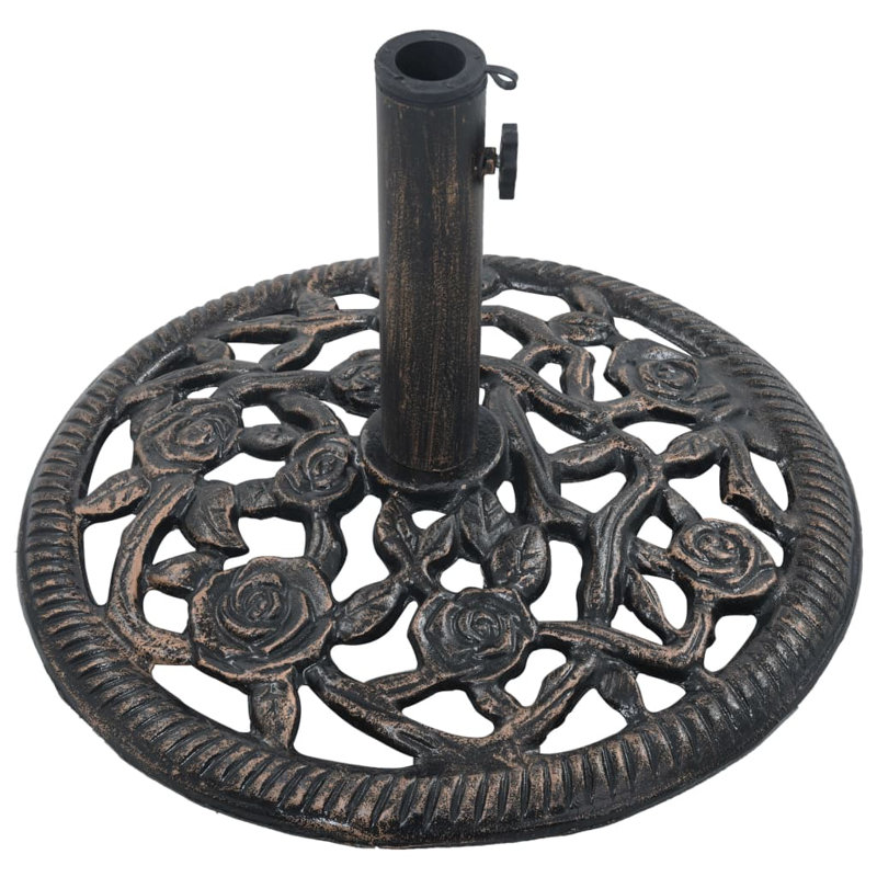 Piper Cast Iron Free Standing Umbrella Base, Bronze