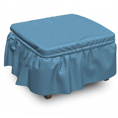 Box Cushion Ottoman Slipcover