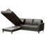 Migues Genuine Leather Corner Sofa with Sleeping Function and Storage-829276639-829276633
