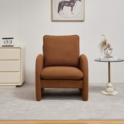 Fauteuil de salon moderne rembourré Sherpa