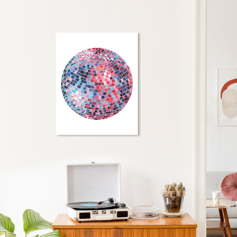 Faaria Disco Ball Viii sur toile, H 24 po x l 20 po x P 0,8 po