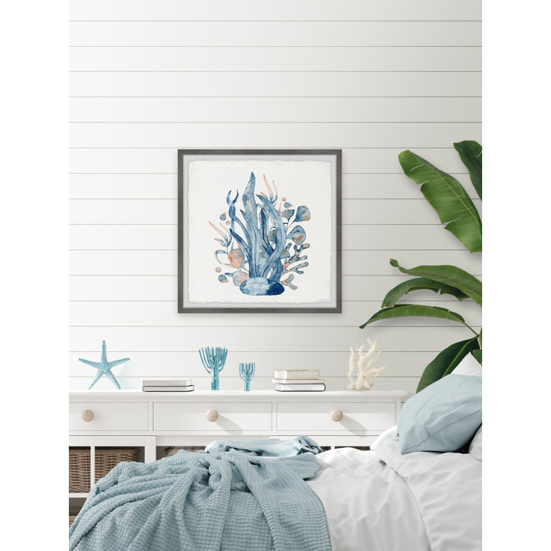 «Coral Garden», reproduction encadrée, H 12 po x l 12 po x P 1,5 po