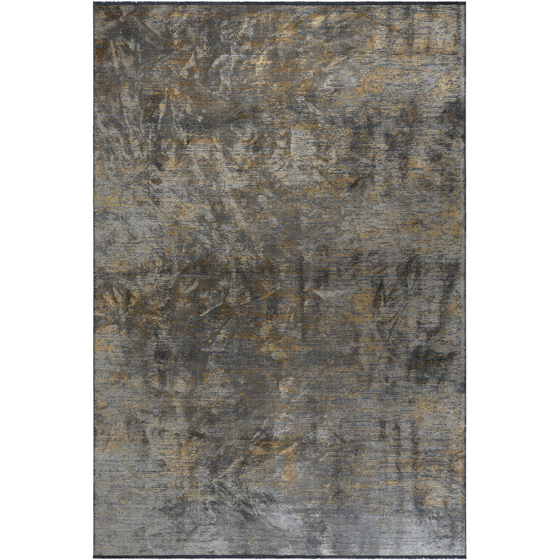 Rapture Contemporary Synergy Gold Area Rug, Rectangle 7'10" x 11'2"