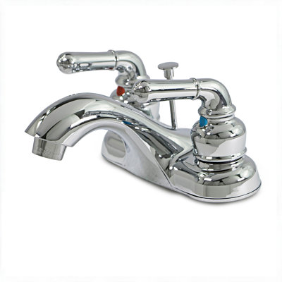 Robinet de lavabo HIGHCRAFT à 2 poignées, entraxe standard, chromé, 4 po, 3 trous