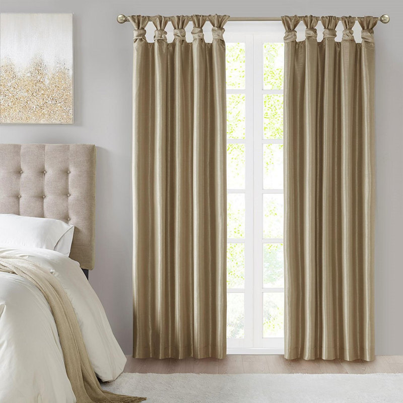 Panneau de rideau 50 "Twist Tab Total, Bronze, L 50 po x L 95 po