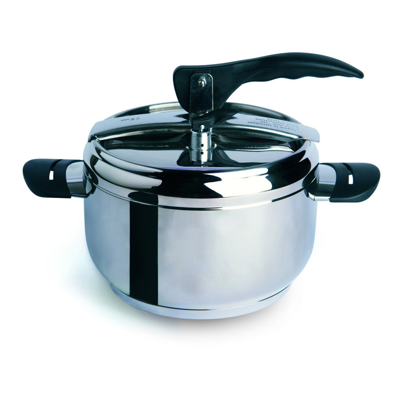 Excelsa Professional Stainless Steel Pressure Cooker, 22 cm H x 21 cm W x 21 cm D