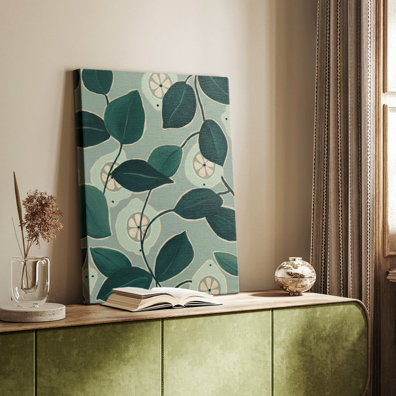 Limes monochromes - Cavas de galerie sur mesure, H 12 po x l 8 po