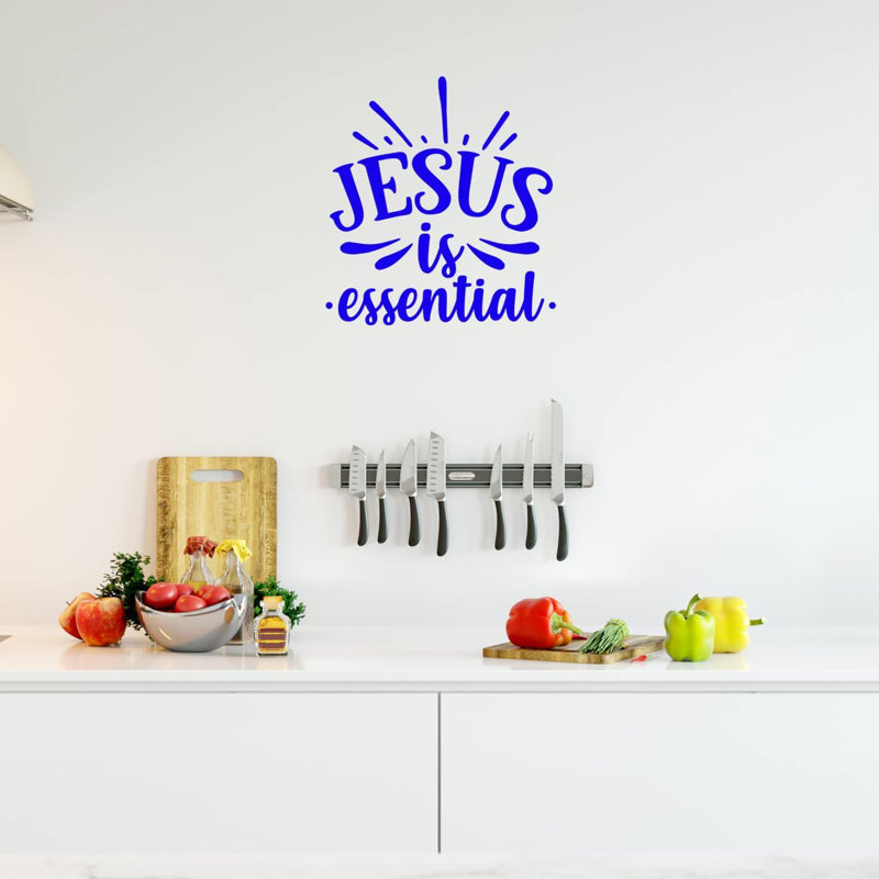 Text & Numbers Non-Wall Damaging Wall Decal, 10" H x 9.25" W, Blue