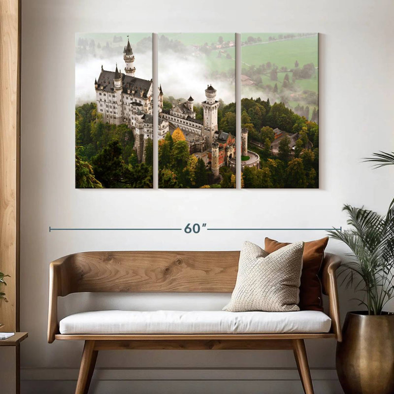 Lilie Misty Neuschwanstein Castle, H 32 po x l 50 po