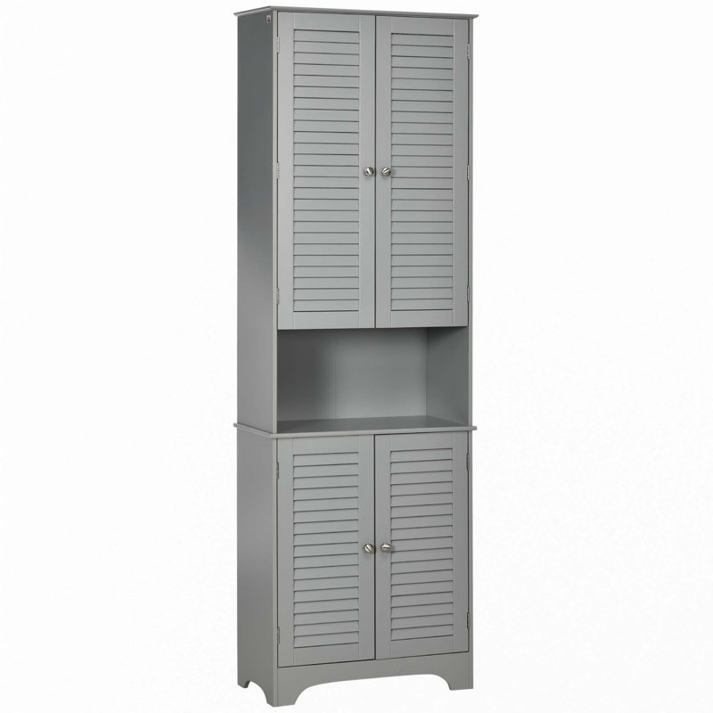Armoire de rangement haute et étroite Tall, Gris