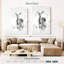 Cerf Brampt noir et blanc-108443678