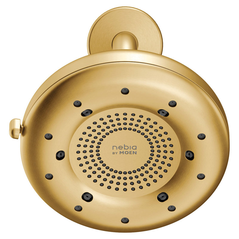 Moen Quattro Rainshower, 1.5 GPM, Brushed Gold