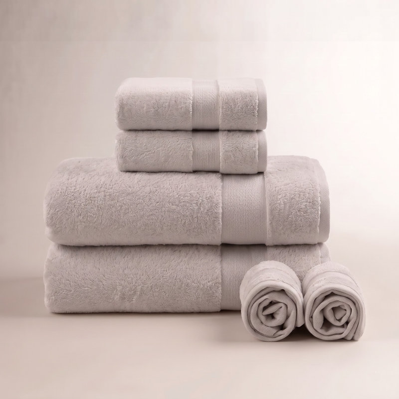 Ensemble de serviettes turques surdimensionnées 100 % coton, à séchage rapide et ultra-absorbantes, Taupe