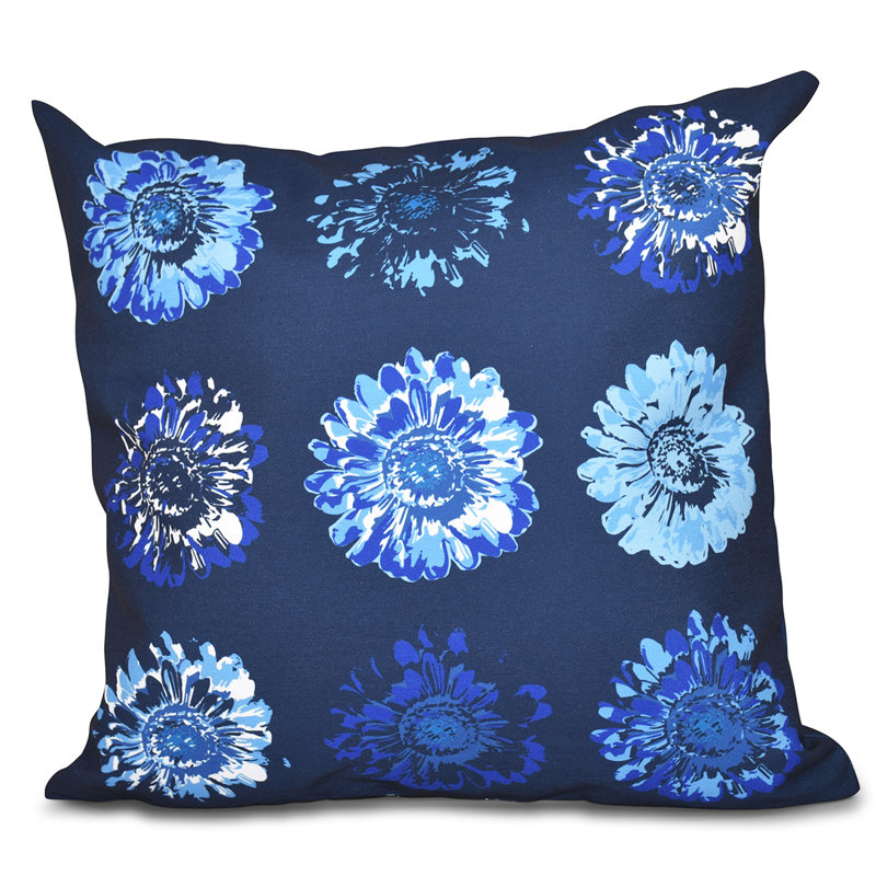 Housse de coussin et insert d’extérieur carrés, 20 po x 20 po, Bleu marine