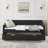 Daybed With Drawers Upholstered Tufted Sofa Bed, With Button On Back And Copper Nail On Waved Shape Arms-236978897-236978899