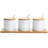 Gibson Elite Gracious Dining 10 Piece Fine Ceramic Condiment Jars Serving Set In White