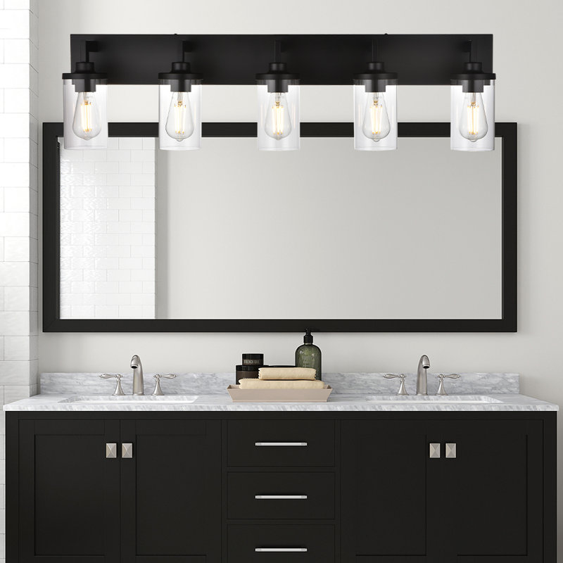 Collton 5 - Light Dimmable Vanity Light, Black