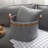 Gracie Oaks Handwoven Laundry Basket with Handles