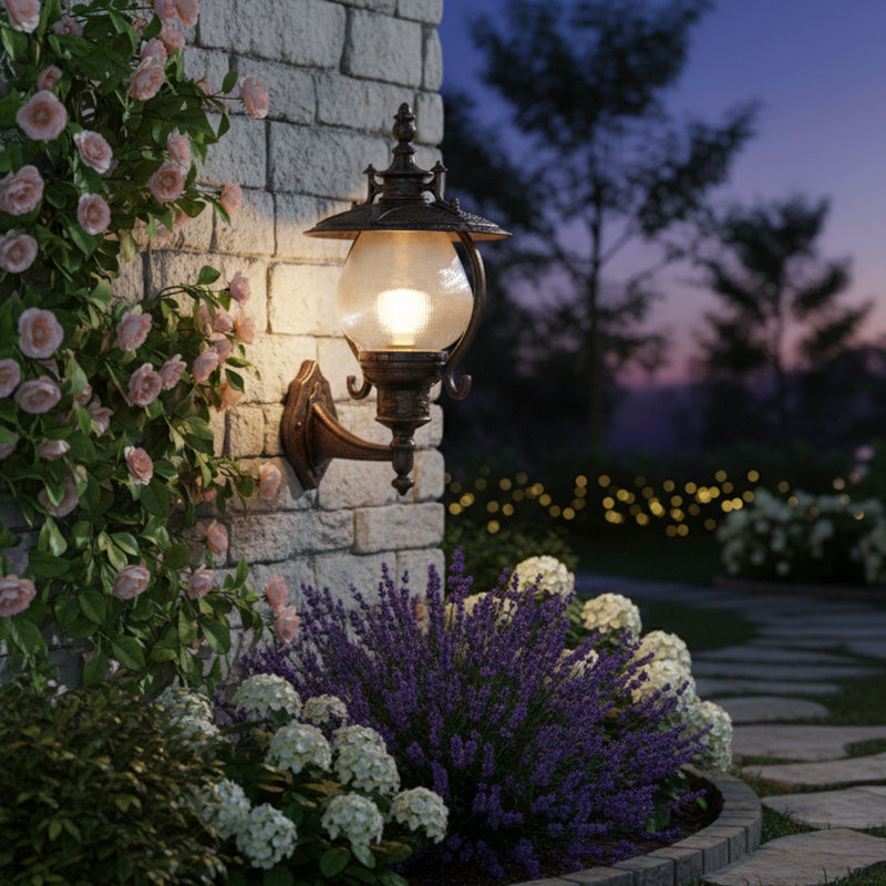 Galen 1-Light Outdoor Armed Sconce