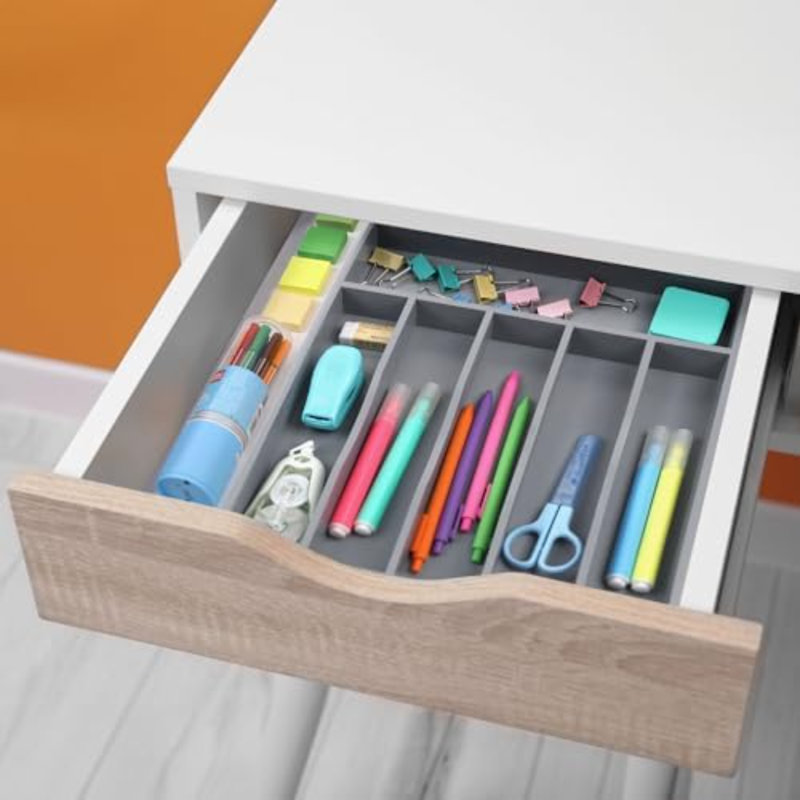 Rangement pour ustensiles de cuisine en bambou Kitchen Kitchen, Gris