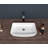 24"X15" White Ceramic Rectangular Vessel Bathroom Sink