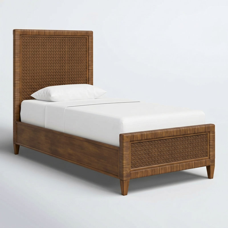 Monterey Woven Bed, Twin, Aged Barrel
