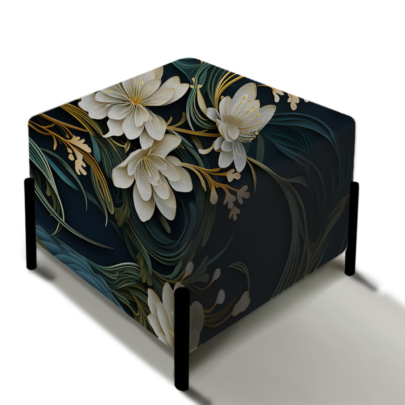 McQuilkin - Repose-pieds carré floral