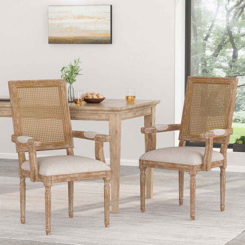 Chaise de salle à manger moderne, Naturel, Beige