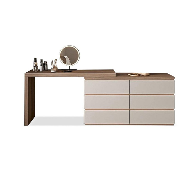 Makeup Vanity with Light mirror,6 drawers