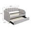 Lit de jour simple avec couchette Dove Grey