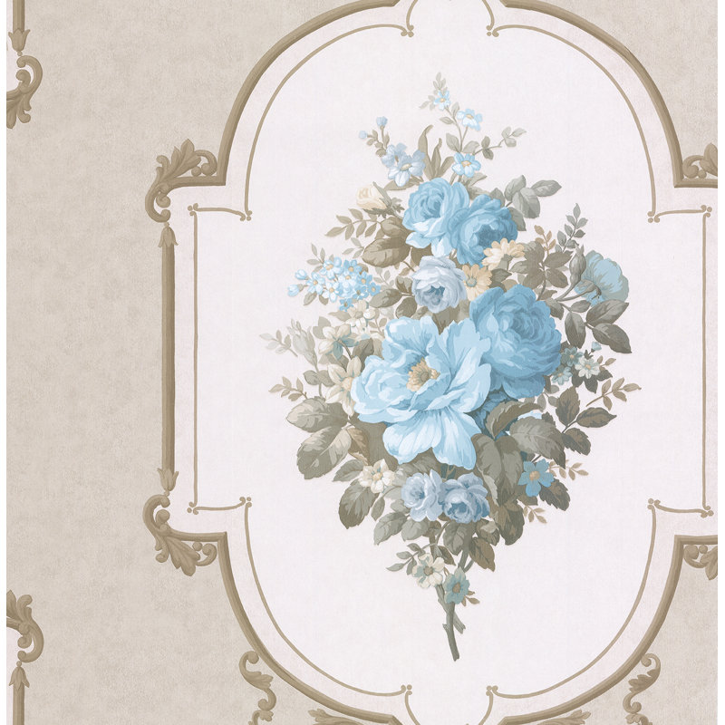 Adams Cameo 10m x 53cm Wallpaper Roll, Blue
