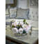 Peony Arrangement In Oblong Glass Vase