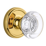 Grandeur Georgetown Rosette Single Dummy with Bordeaux Crystal Door Knob