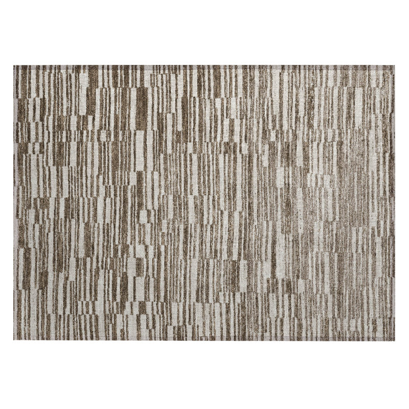 Tapis intérieur / extérieur lavable à la machine Chantille ACN2907, Chocolat, 1 pi 8 po x 2 pi 6 po